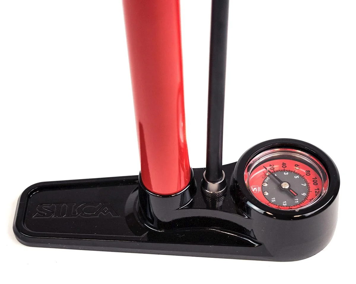 Silca Pista Floor Pump (Red) - view 2